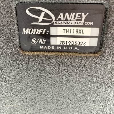 Danley TH118XL POWER RATING 1,700 W continuous 3,400 W program Subwoofer image 4
