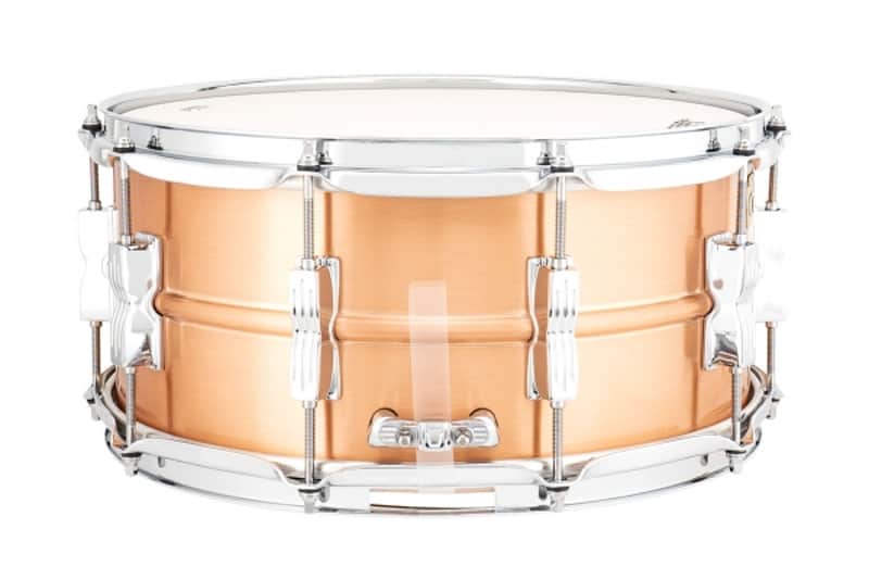 Ludwig LC654BM Acro Copper 6.5x14" 10-Lug Snare Drum with P86C Strainer image 3