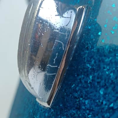 WFL Drums 12x15"Marching Snare Drum Blue Sparkle Chrome Ludwig 3ply African Mh50 image 8