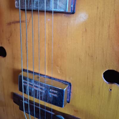 ~VINTAGE 1967 Kent Americana Sunburst Electric Hollowbody Guitar~ image 8