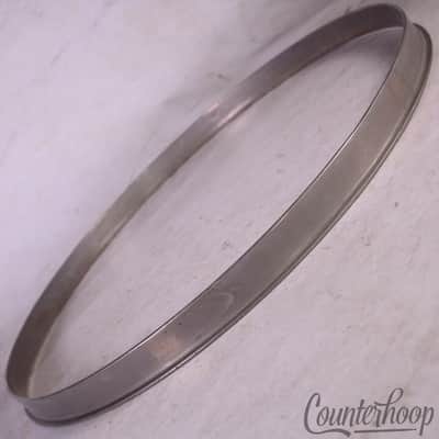 *Slingerland 13" Single-Flange Tom Drum Rim/Hoop NOB Nickel Brass Radio King 40s image 1