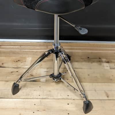 Gibraltar 9608HM 9600 Series Hydraulic Moto-Style Drum Throne 2010s - Black/Chrome image 5