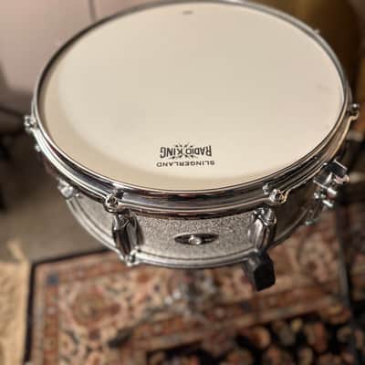 Slingerland Hollywood Ace 14"x5" Snare Drum, 1970, Silver Sparkle image 3