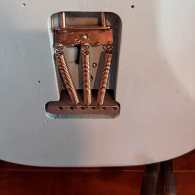 Fender Noiseless pickups, fender bridge, unknown body - Sonic blue image 6