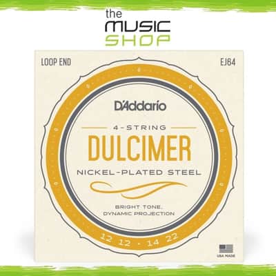 D'Addario 4 String Dulcimer Strings with Loop End - EJ64 image 1