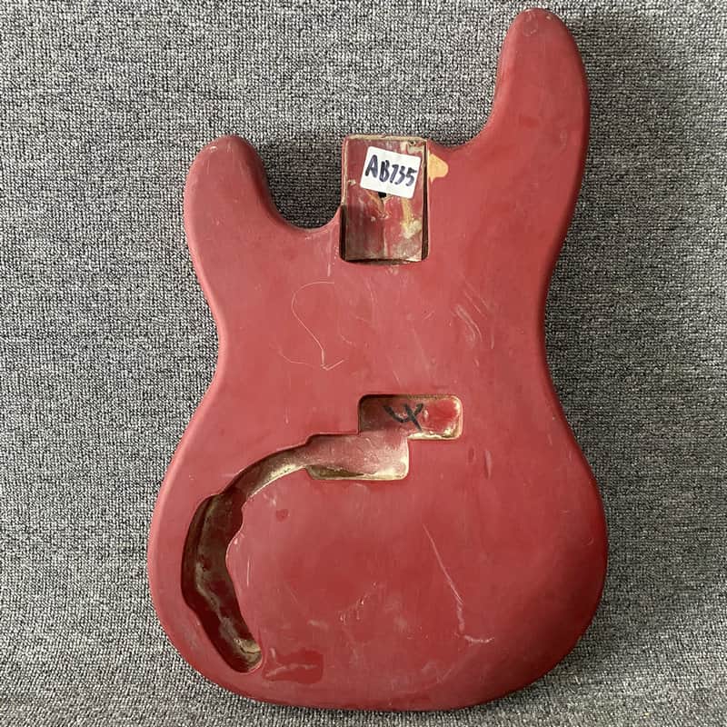 Red Left Handed 4 String Precision Bass Style Body image 1