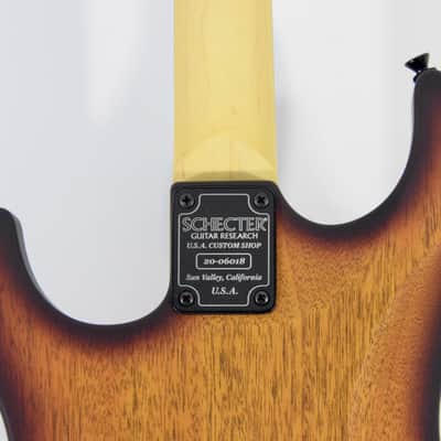 Schecter USA Custom Shop Sunset Custom-II Electric Guitar w/ Case - Natural Gloss image 14