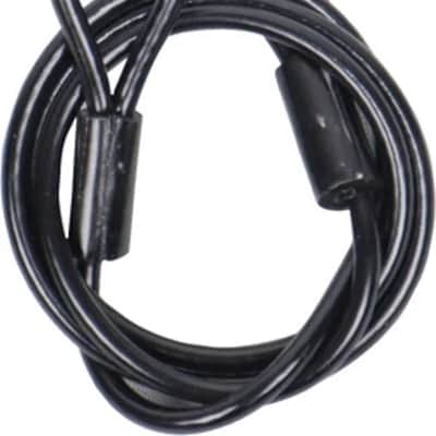 12PCS 30" Black Safety Cable Galvanised steel wire with PVC Jacket for Truss Stage Lighting