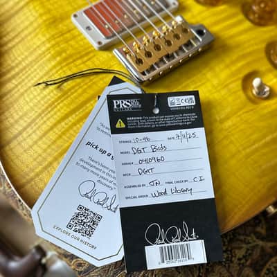 PRS DGT David Grissom Signature Wood Library Flame Maple 10 Top, Brazilian Rosewood FB - Livingston Lemondrop 410960 image 15