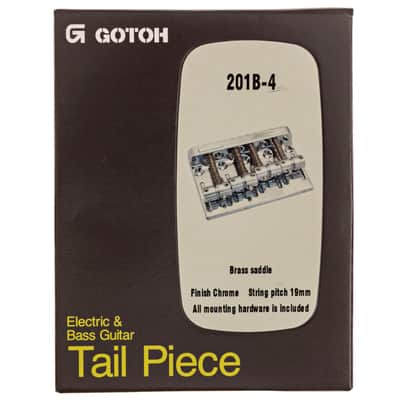 Chrome Bass Bridge by Gotoh 201B-4 Precision 4-String Jazz Bass Bridge image 2