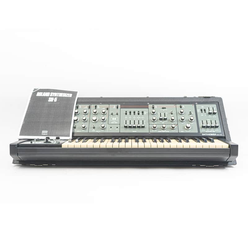 1976 Roland SH-5 44-Key Monophonic Analog Synthesizer with Cover and Manual image 1