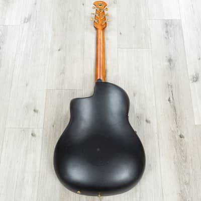 Mint Ovation Limited Celebrity Elite Plus Exotic Acoustic-Electric Guitar, Flamed Eucalyptus, Sunbur image 4