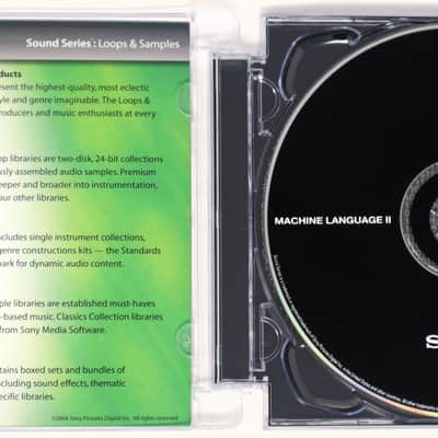 Sony Sound Series Machine Language II Sample Library/Sound Library/Sampling CD 2000s image 2