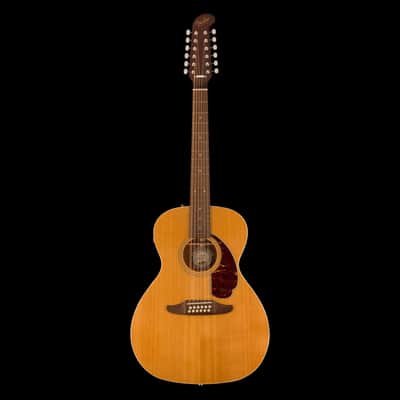Fender Villager 12-String Acoustic-Electric Guitar Aged Natural with Gig Bag image 4