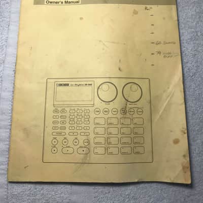 Boss DR-660 original owners manual 1992
