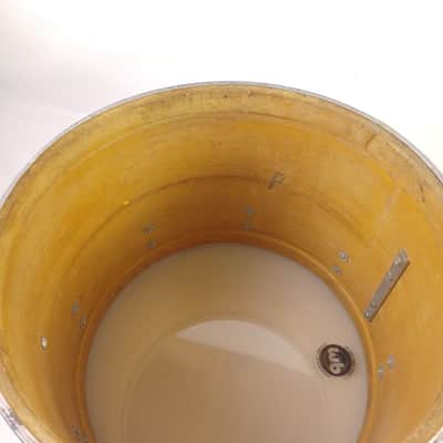 *Slingerland 12x16" 3Ply Chrome Over Wood Concert Tom Drum 70s Marching Quad COW image 11