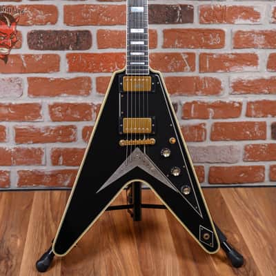 Gibson Custom Art & Historic Flying V Custom “One of The forty” Ebony 2002 w/OHSC image 1