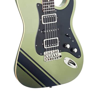 Tuttle Tuned S Star Lime Racing Stripe Guitar #719 image 8