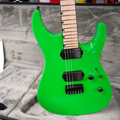 ESP CUSTOM SHOP M-II CTM/M Neon Green 6-String Electric Guitar w/ Hard Case (2025) image 7