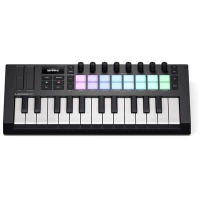 NOVATION LAUNCHKEY-MN25-MK4 Mk4 - Clavier maitre 25 mini-touches, 16 pads, 8 encodeurs, écran OLED image 2