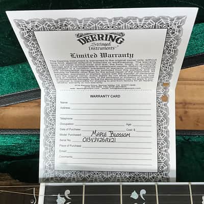 Deering Maple Blossom 5-String Banjo - Natural image 8