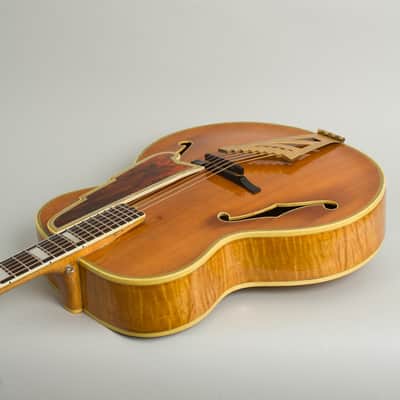 Immagine D'Angelico  Excel Arch Top Acoustic Guitar (1950), ser. #1843, original brown hard shell case. - 7