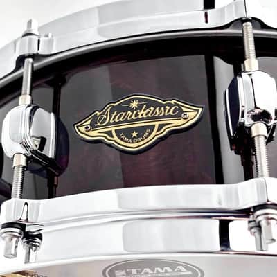 Tama Starclassic Walnut/Birch Snare Drum 14x5 Gloss Black Walnut Burl image 4