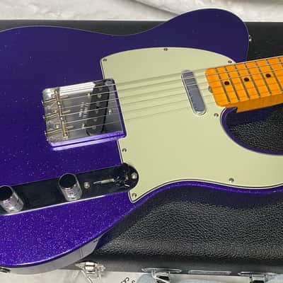 NEW! Fender Custom Shop Flamethrower Telecaster Custom - NOS - Modern Specs - Texas Special Pick-Ups - AAAA Flamed Neck - Purple Sparkle - Authorized Dealer - 7.8lbs - G07233 image 3