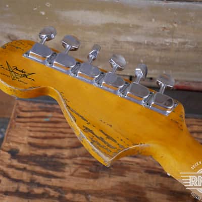 2018 Fender Custom Shop Limited Edition '68 Reissue Stratocaster Relic - Heavy Aged Red Sparkle image 10