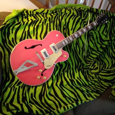 Gretsch Relic Upgraded with "Super" Hilo Tron Pickups, Vintage Amber Knobs, Great Hardshell Case GS5420T 50's Style - Fiesta Red Aged Top image 1