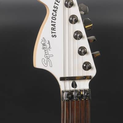 Squier Contemporary Active Stratocaster HH - Olympic White w/ Floyd Rose & Case image 6