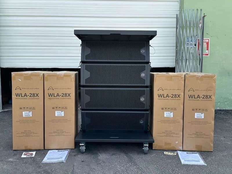 (4) Wharfedale Pro WLA-28x 2x8" Passive Line Array Speaker #7016 (THS) image 1