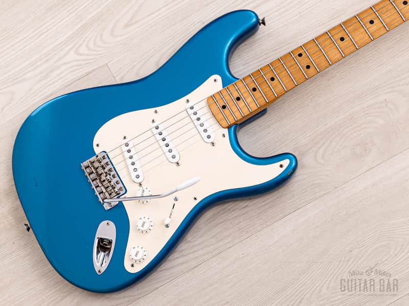1989 Fender American Vintage '57 Stratocaster, Lake Placid Blue w/ Custom Shop Fat 50s & Tweed Case image 1
