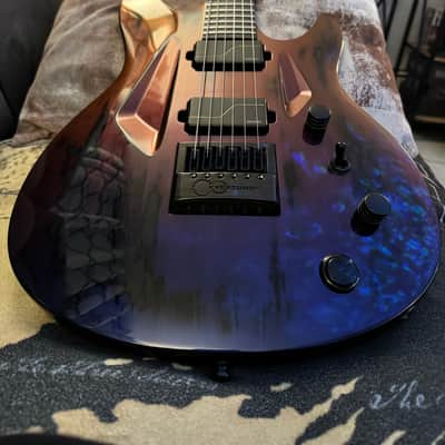 Aristides NAMM Exclusive 060 Evertune 2024 - Worn Purple/Red Chameleon Gloss image 12