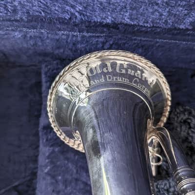 RON COLLIER ULTRA-RARE 'OLD GUARD' FIFE & DRUM CORPS CEREMONIAL TRUMPET w/CASE #2 image 4