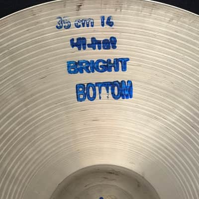 Bosphorus 14" Antique Bright Hi-Hat cymbals set 1200 - 994 grams image 7