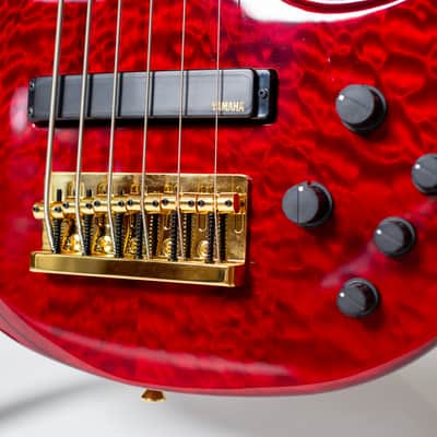 Yamaha TRBJP2 John Patitucci Signature 6-String Bass TRB-JP2 2021 - Transparent Dark Red Excellent Condition **SCOTT'S BASS LESSONS GIVEAWAY WINNER** image 4