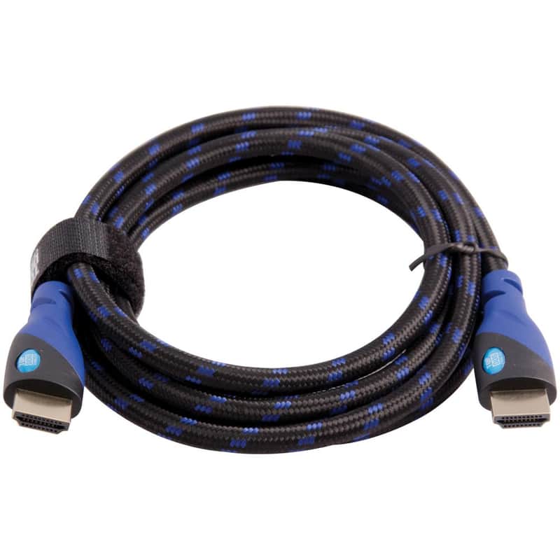 Top Dog Cables - TD-03BKBL6 - Gold Premium 6' High Speed HDMI Cable with Ethernet - Black/Blue - 3D HD Gaming Systems PC DVD TV Blu Ray image 1