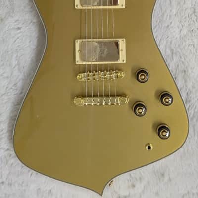 Ibanez Iceman Model IC420GD Solid Body Electric Guitar, Gold Top Finish image 9