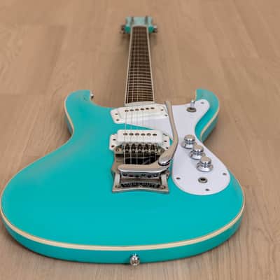 Mosrite Ventures Model Yuzo Kayama Signature Seafoam Green, Mint w/ Case & Strap, Japan Kurokumo image 11