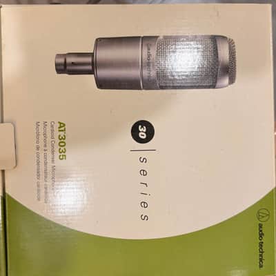 Audio-Technica AT3035 Large Diaphragm Cardioid Condenser Microphone 2010s - Silver image 2