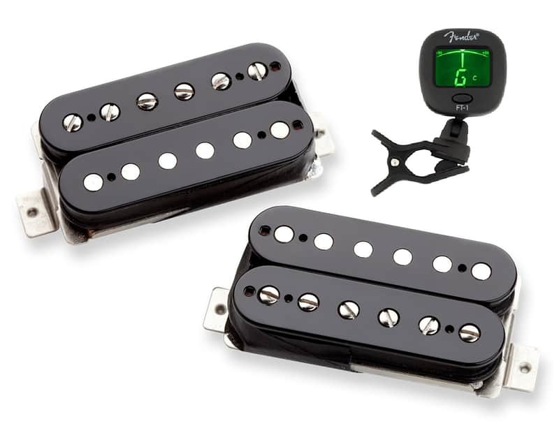 Seymour Duncan Vintage Blues SH-1b + SH-1N 59 Black Humbucker Pickup Set ( FENDER GUITAR TUNER ) image 1