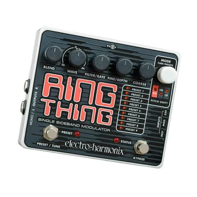 Electro Harmonix Ring Thing Single Sideband Modulator with Blend Knob, Wave Knob, Filter Rate Knob, Fine/Depth Knob, and Coarse Knob image 2