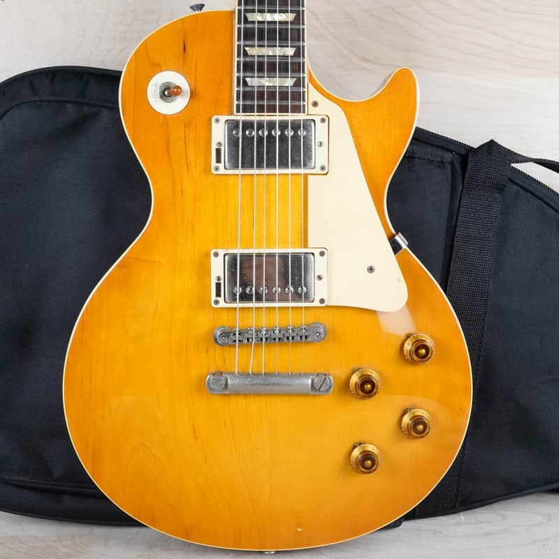 Burny Super Grade RLG-60 '59 Model MIJ 1989 Cherry Old Sunburst VH-1 PAFs Vintage Japan w/ Bag image 1