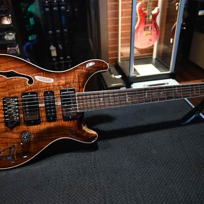PRS Private Stock Special Semi-Hollow Koa Natural with Light Smokeburst #9972 image 2