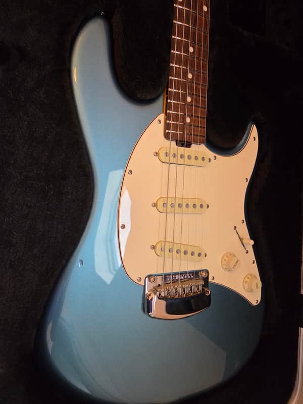 Ernie Ball Music Man Cutlass SSS Tremolo 2015 - 2017 - Vintage Turquoise image 1