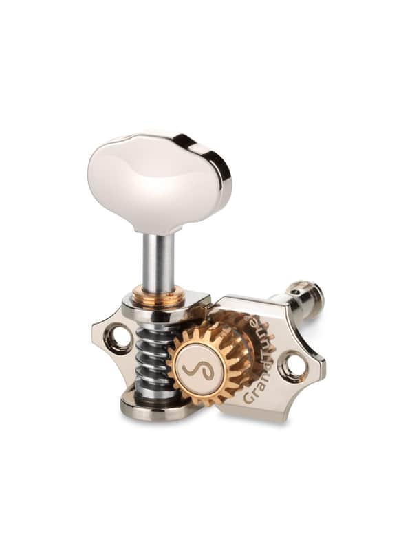 Schaller Germany 3x3 NICKEL Grand Tune Tuners Tuning Keys w/ Butterbean Buttons image 1
