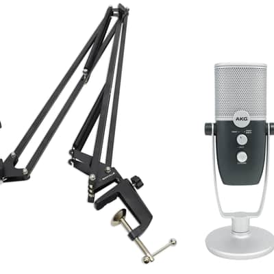AKG ARA C22 USB Condenser Microphone+Mic Boom Arm For Recording/Podcast/Gamer image 1