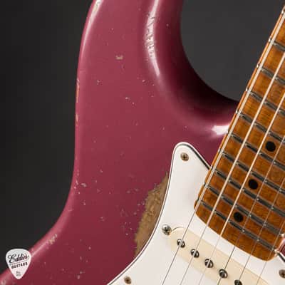 2023 - Fender Custom Shop Eddie's Guitars Exclusive Dealer Select Roasted 1963 Stratocaster Heavy Relic - Dusk Plum image 16
