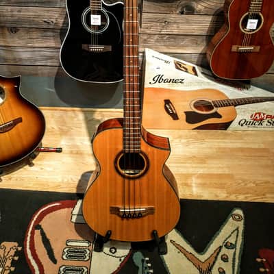 Ibanez AEWB32NT Sitka Spruce / Okoume 4-String Acoustic Bass image 1